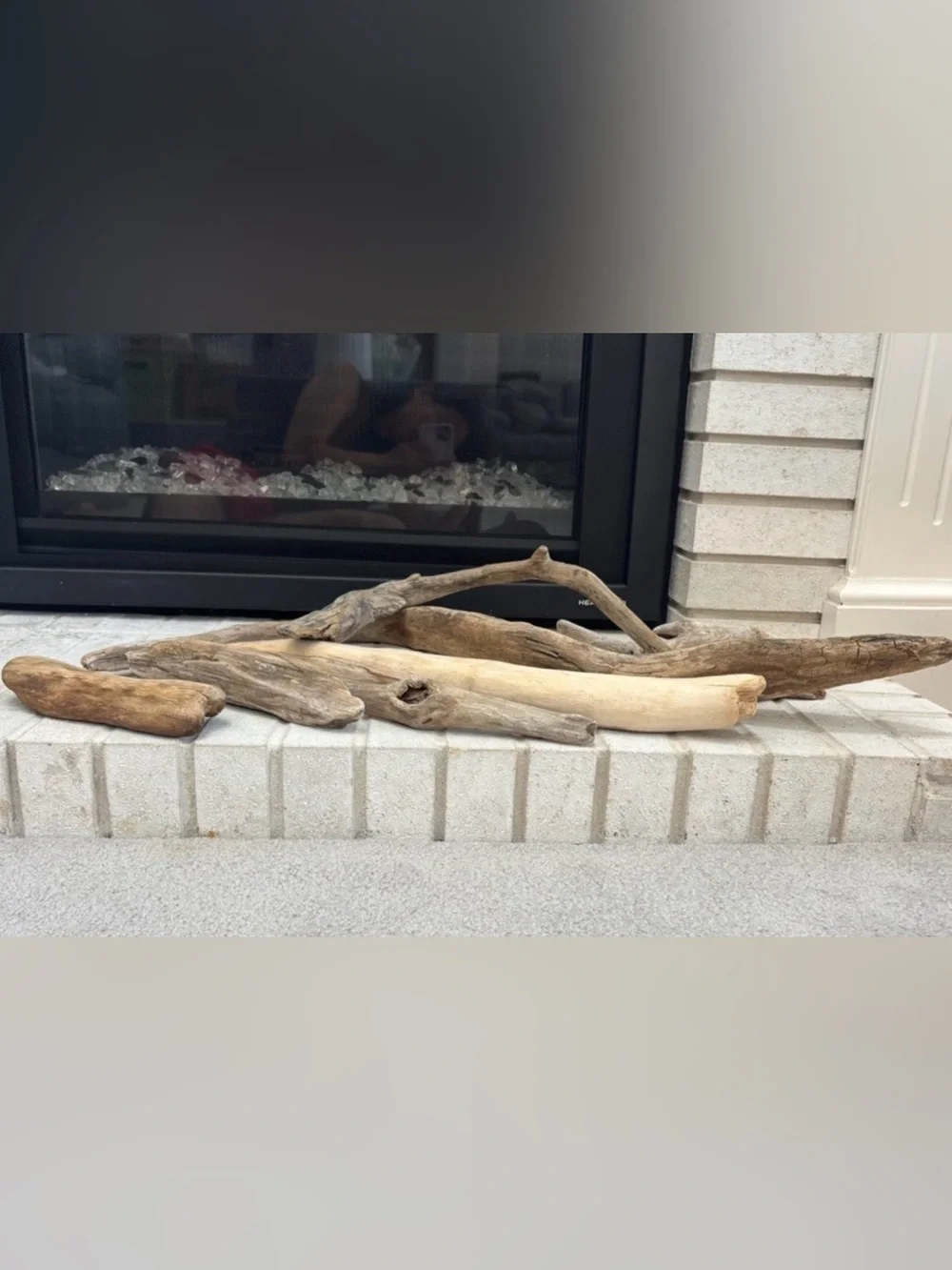 Natural Driftwood Logs Coastal Beach Naturescape Set Neutral Brown Gray Tan